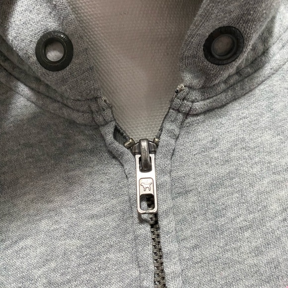 Pink Victoria’s Secret hoodie sweater jacket grey XS - Picture 5 of 10